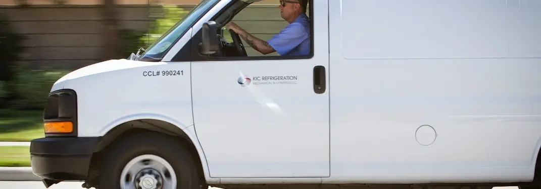 KIC Refrigeration service vehicle serving Ashland area